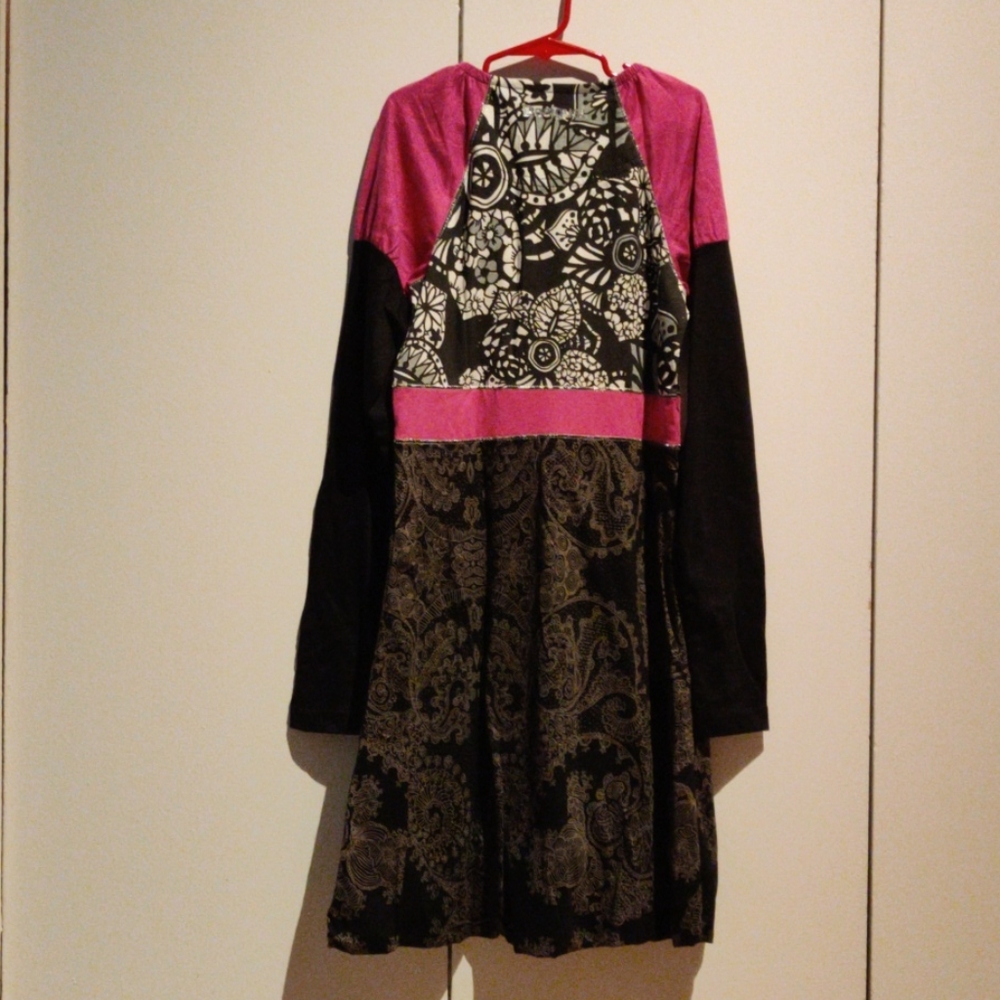 Desigual pink and black dress - Picture 4 of 4